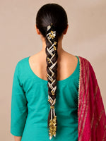 Manreet Paranda Indian Hair Parandi with Fast International Shipping-Gold