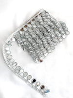 Rhea Mirror Decorative Hair Plait Lace-Silver