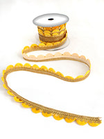 Aarchi Sequin Decorative Hair Plait Lace-Yellow