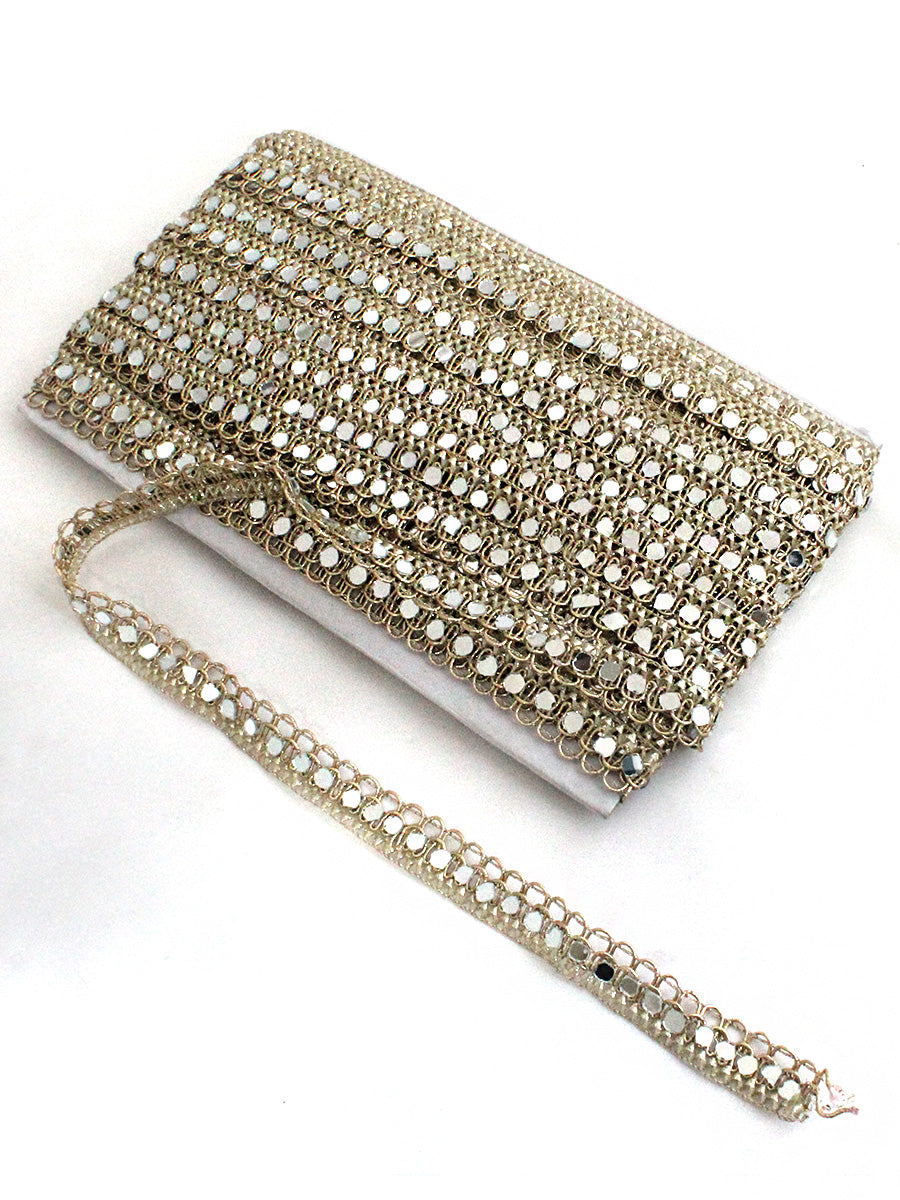 Mayra Mirror Decorative Hair Plait Lace-Gold