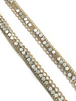 Mayra Mirror Decorative Hair Plait Lace-Gold