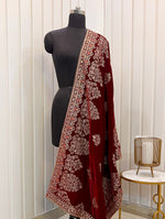 Avisha Dupatta-maroon