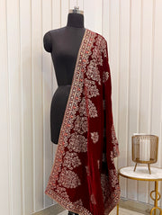 Avisha Dupatta-maroon