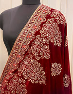 Avisha Dupatta-Maroon