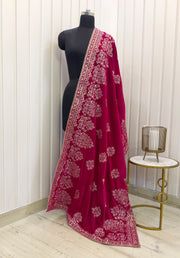 Avisha Dupatta-Hot pink