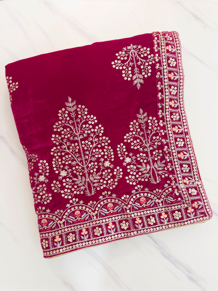 Avisha Dupatta-Hot Pink