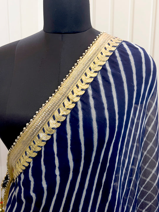 Neeti Dupatta - Navy Blue