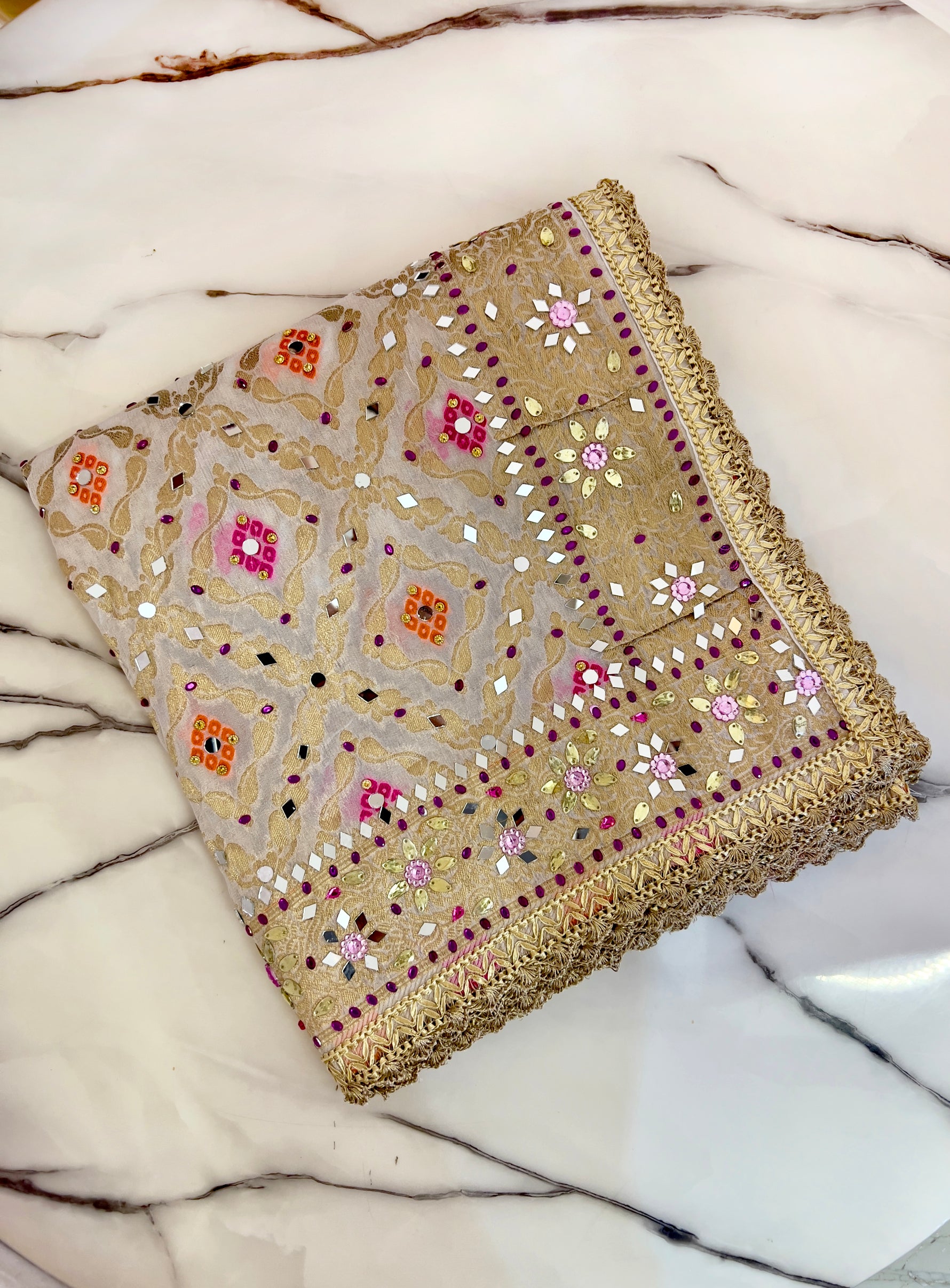 Keesha  Dupatta - Whire