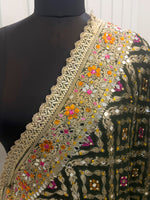 Keesha Dupatta - Bottle Green 