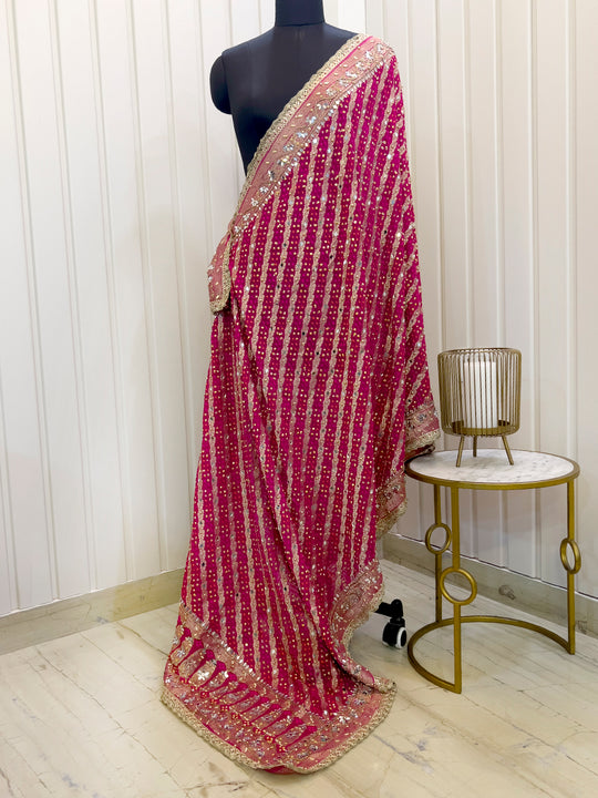 Chetna Dupatta - Hot Pink
