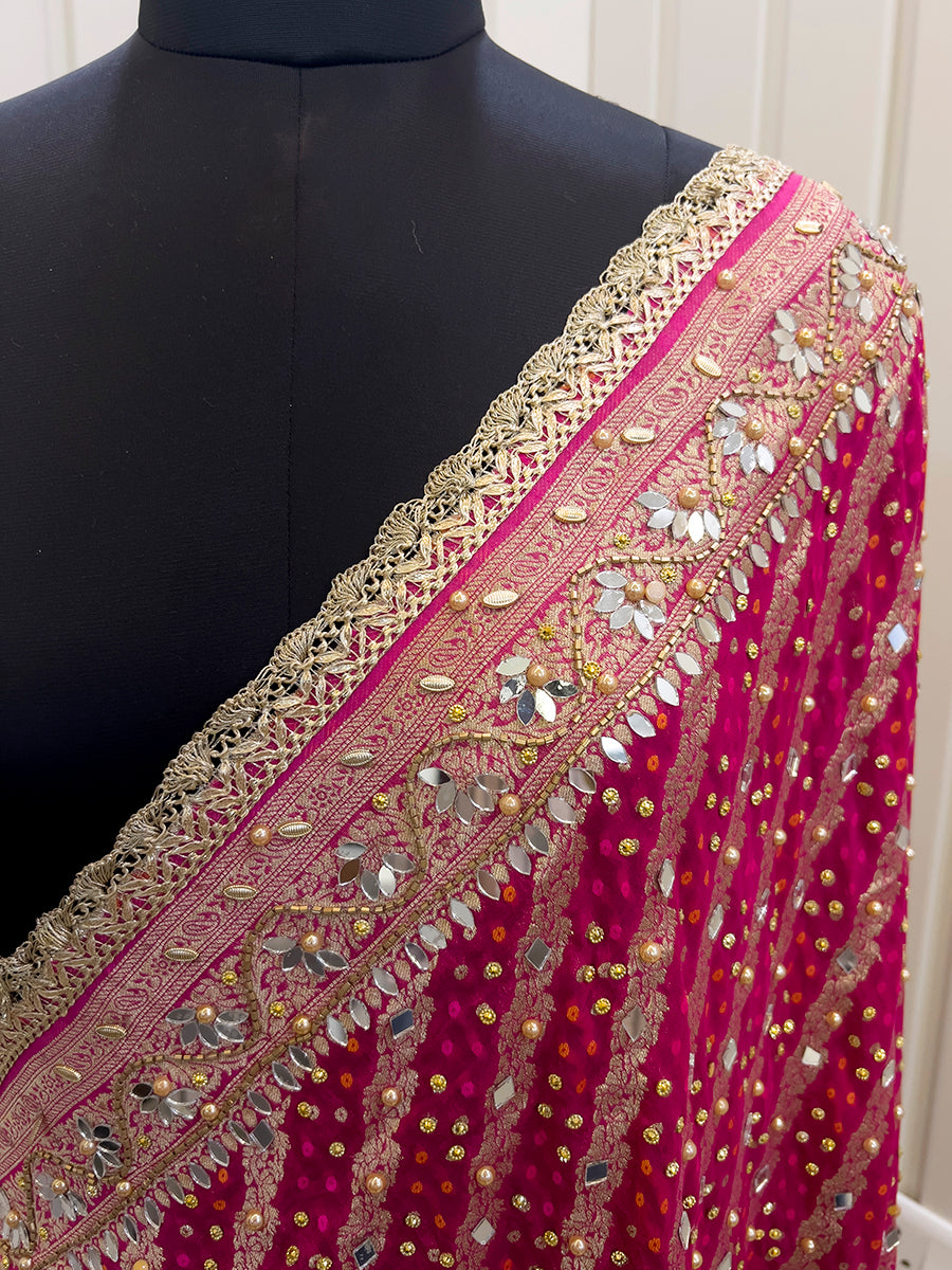 Chetna Dupatta - Hot Pink
