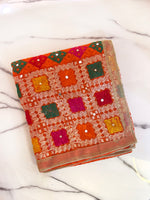 Nimrat Phulkari Dupatta - Orange