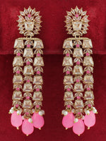 Celina Earrings-Pink