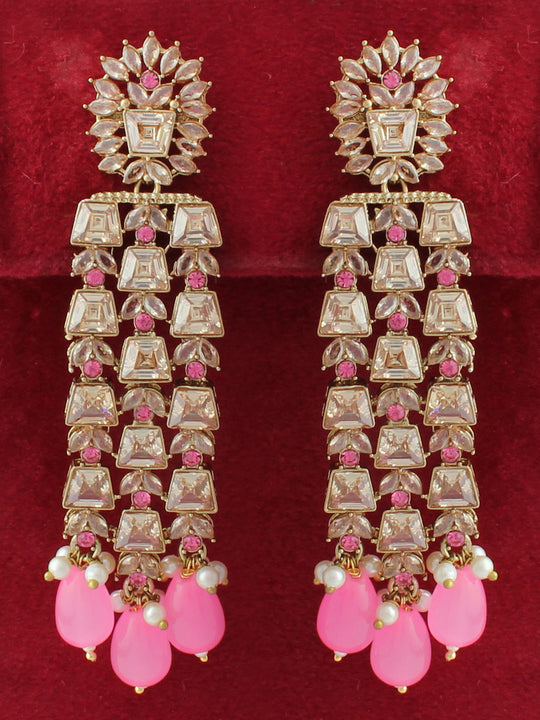 Celina Earrings-Pink