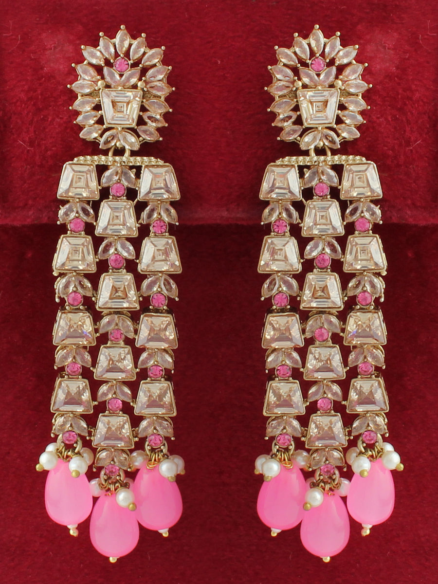 Celina Earrings-Pink