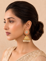 Kaynat Earrings-Peach
