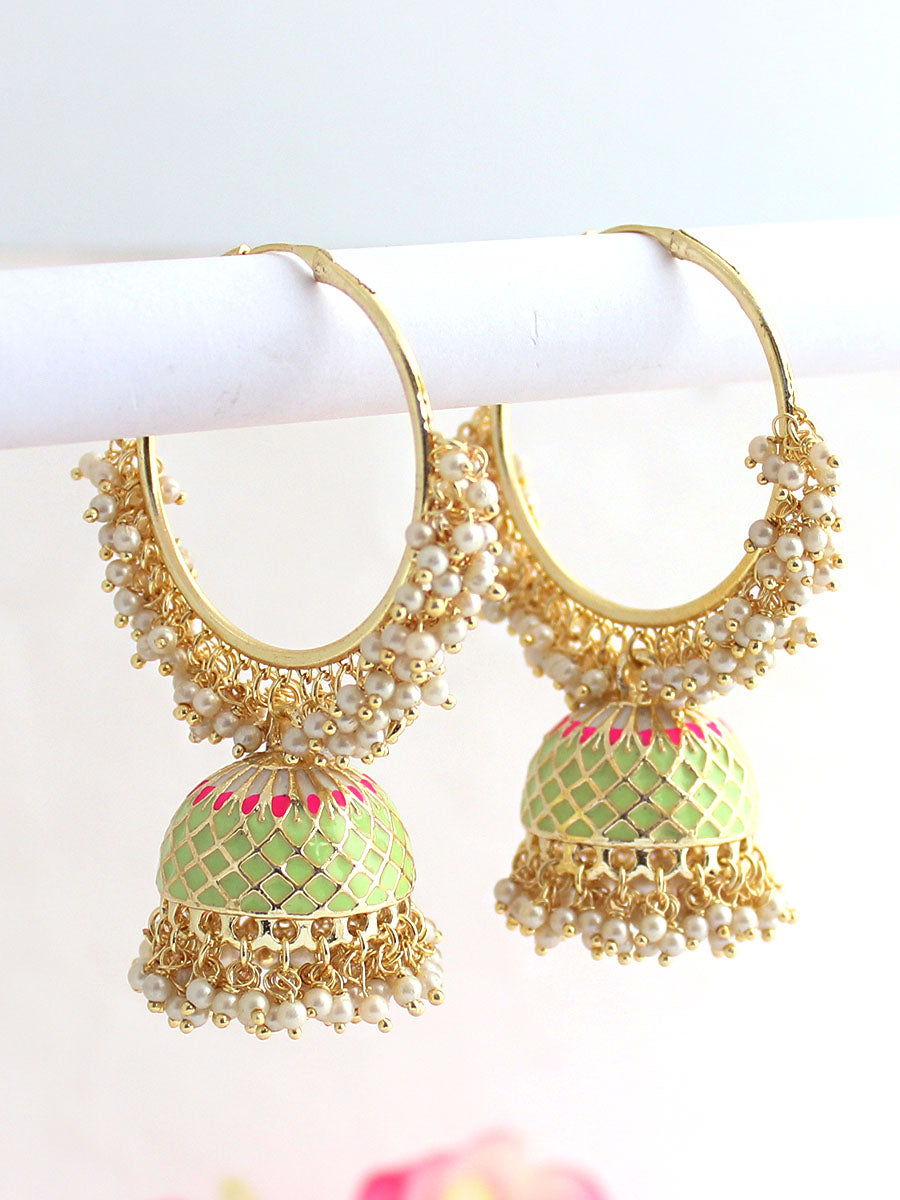Adira Jhumki / Hoop Earrings
