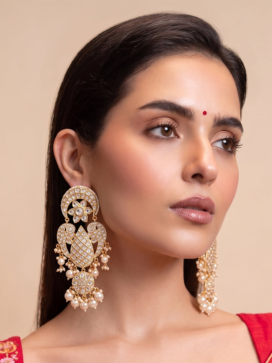 Samiksha Earrings-White