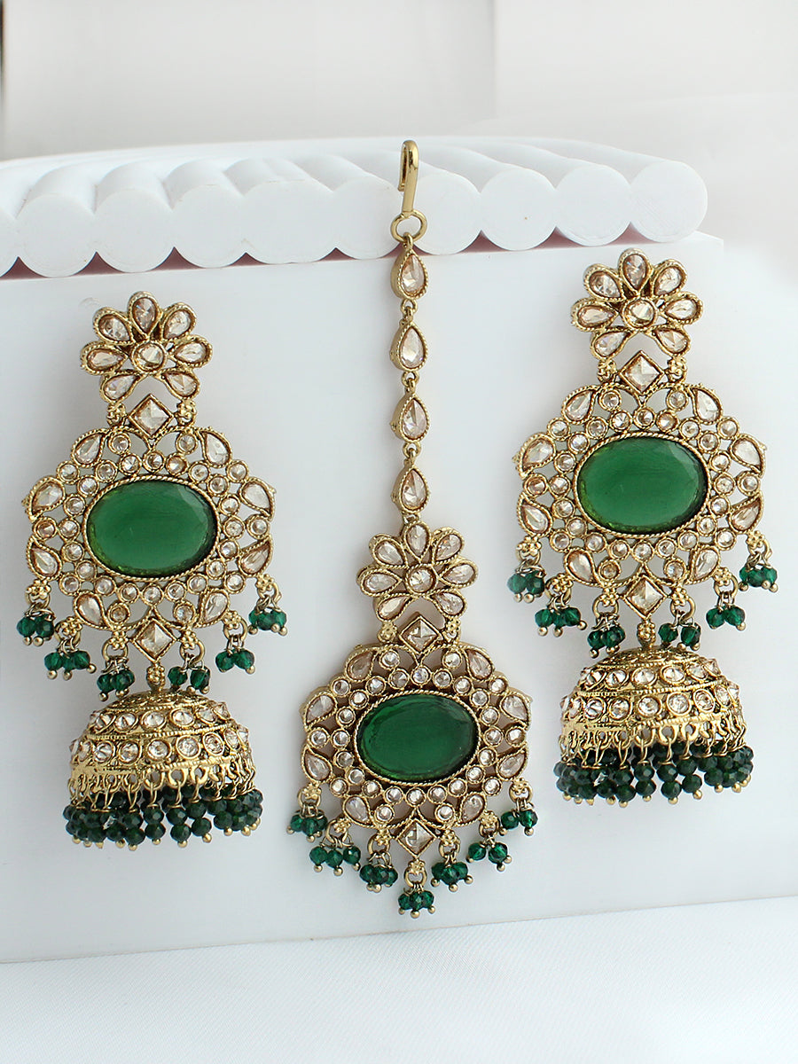 Jiya Earrings & Tikka
