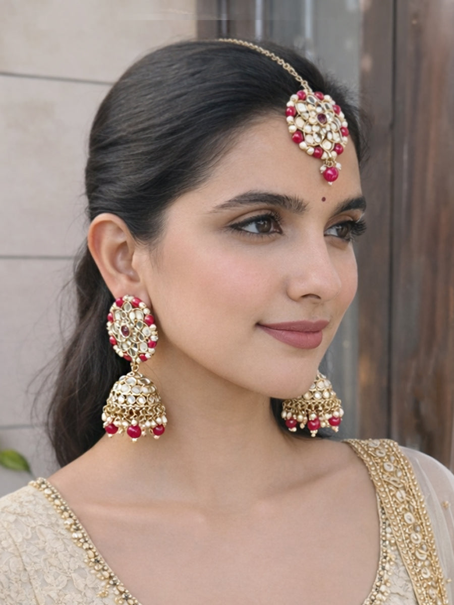 Ziya Mirror Earrings & Tikka