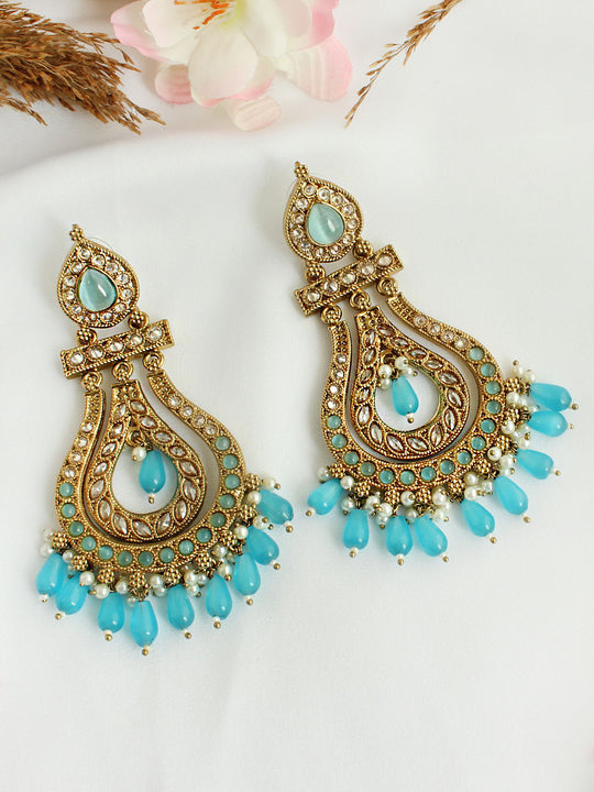 Shifa Earrings-Aqua