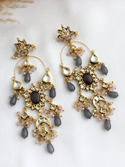 Heer Earrings-Grey 