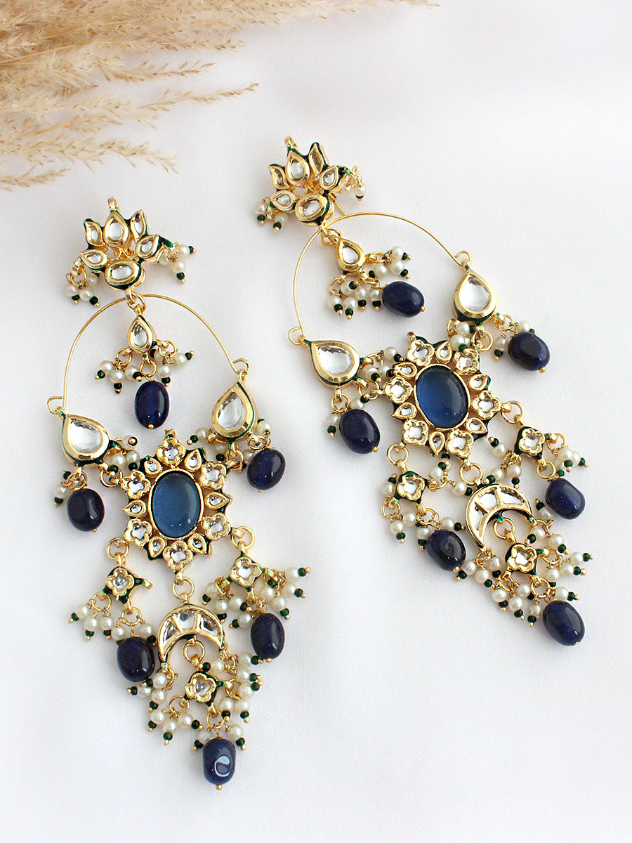 Heer Earrings-Blue 