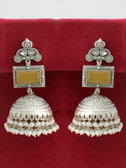 Begum Jhumki Earrings-Yellow