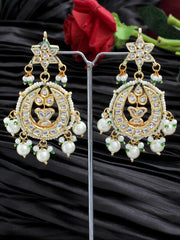 Anusha Chandbali Earrings-Pearl