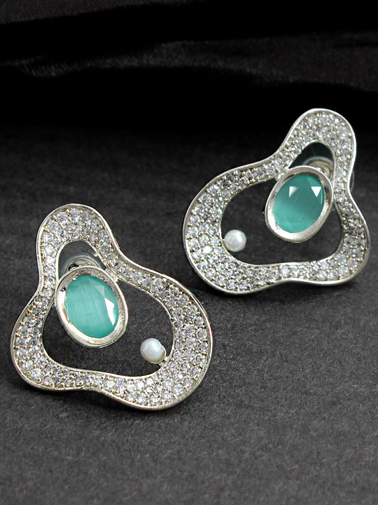 Daisy Fine Earrings-Mint Green