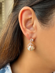 Avira Earrings-Rose gold