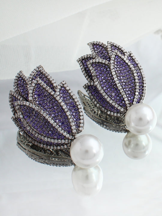 Sofia Earrings-Purple