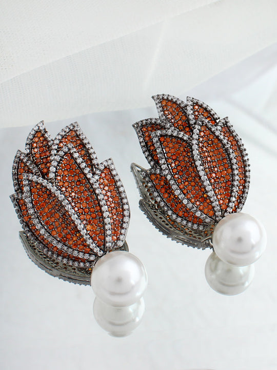 Sofia Earrings-Orange