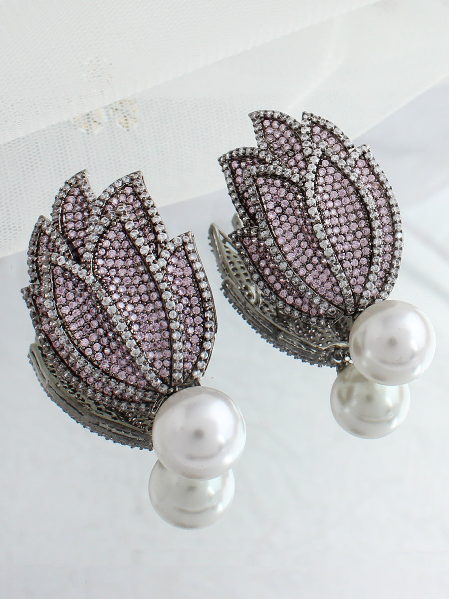 Sofia Earrings-Pink