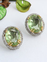 Kiansha Stud Earrings-Mint Green