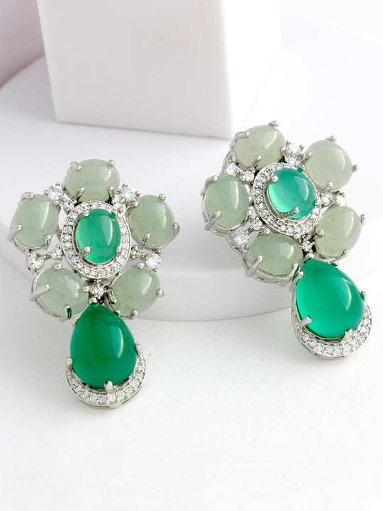 Tamara Earrings-Mint Green