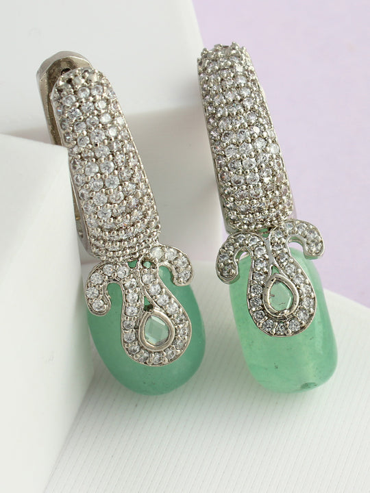 Layla Earrings-Mint Green