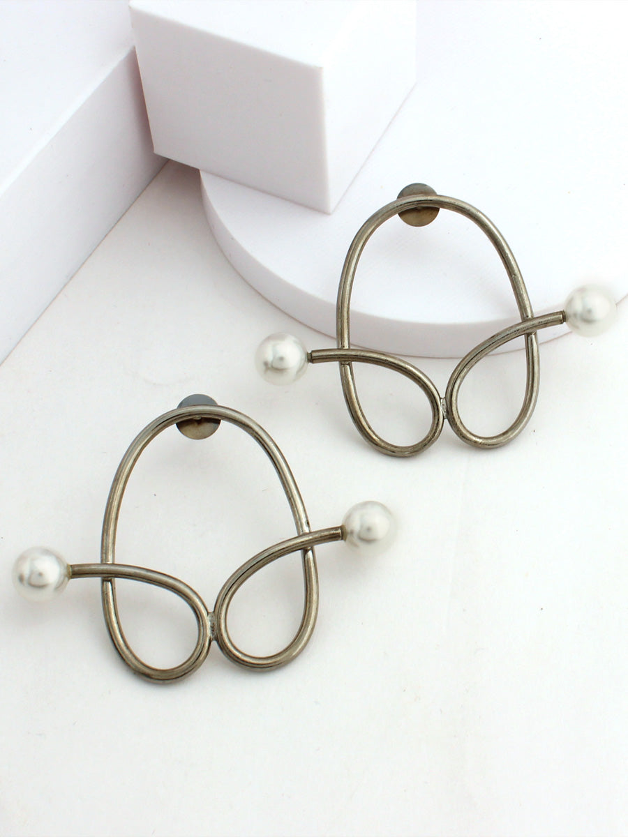Coco Earrings-Antique Silver