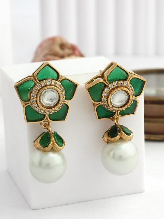 Dipti Earrings-Green
