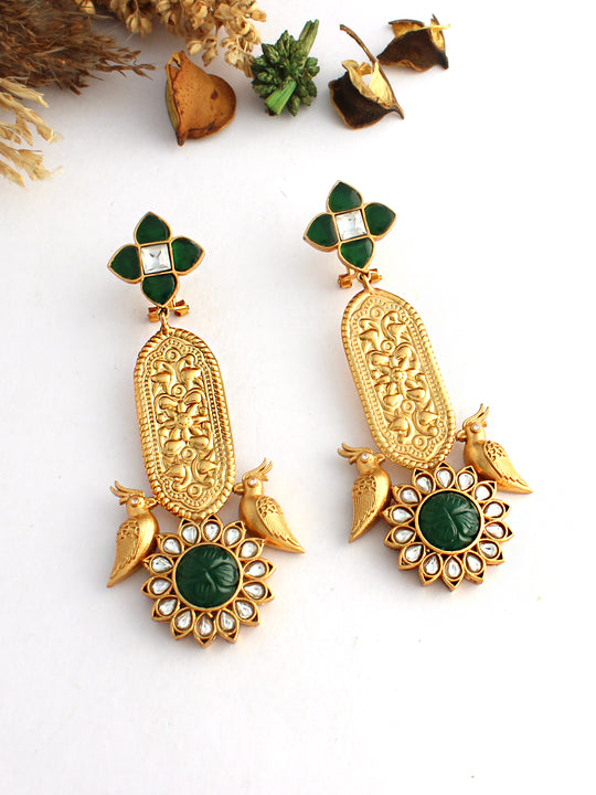 Nitanshi Earrings-Green