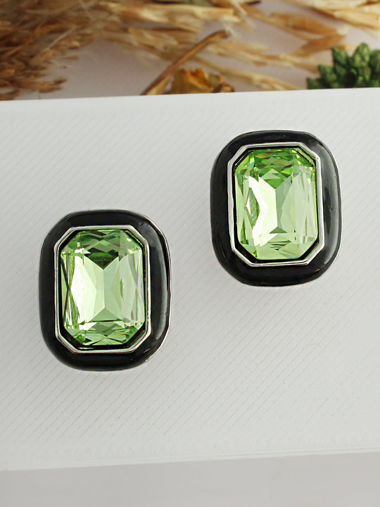 Liza Stud Earrings-Mint Green