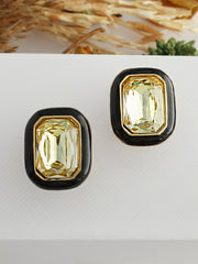 Liza Stud Earrings-Yellow