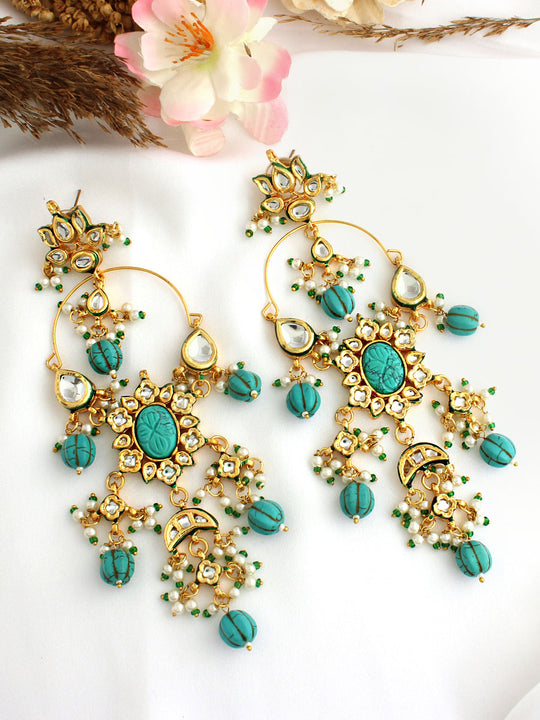 Heer Earrings-Turquoise