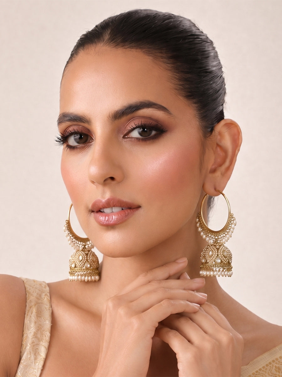 Kiara Jhumki Hoop Earrings