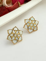 Anusha Stud Earrings-Ivory