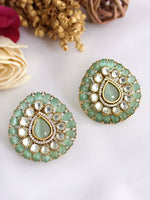 Aarchi Stud Earrings-Mint Green