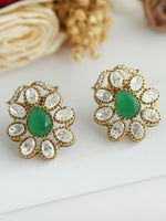 Irika Stud Earrings -Green
