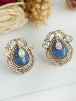 Shanvi Stud Earrings-Blue