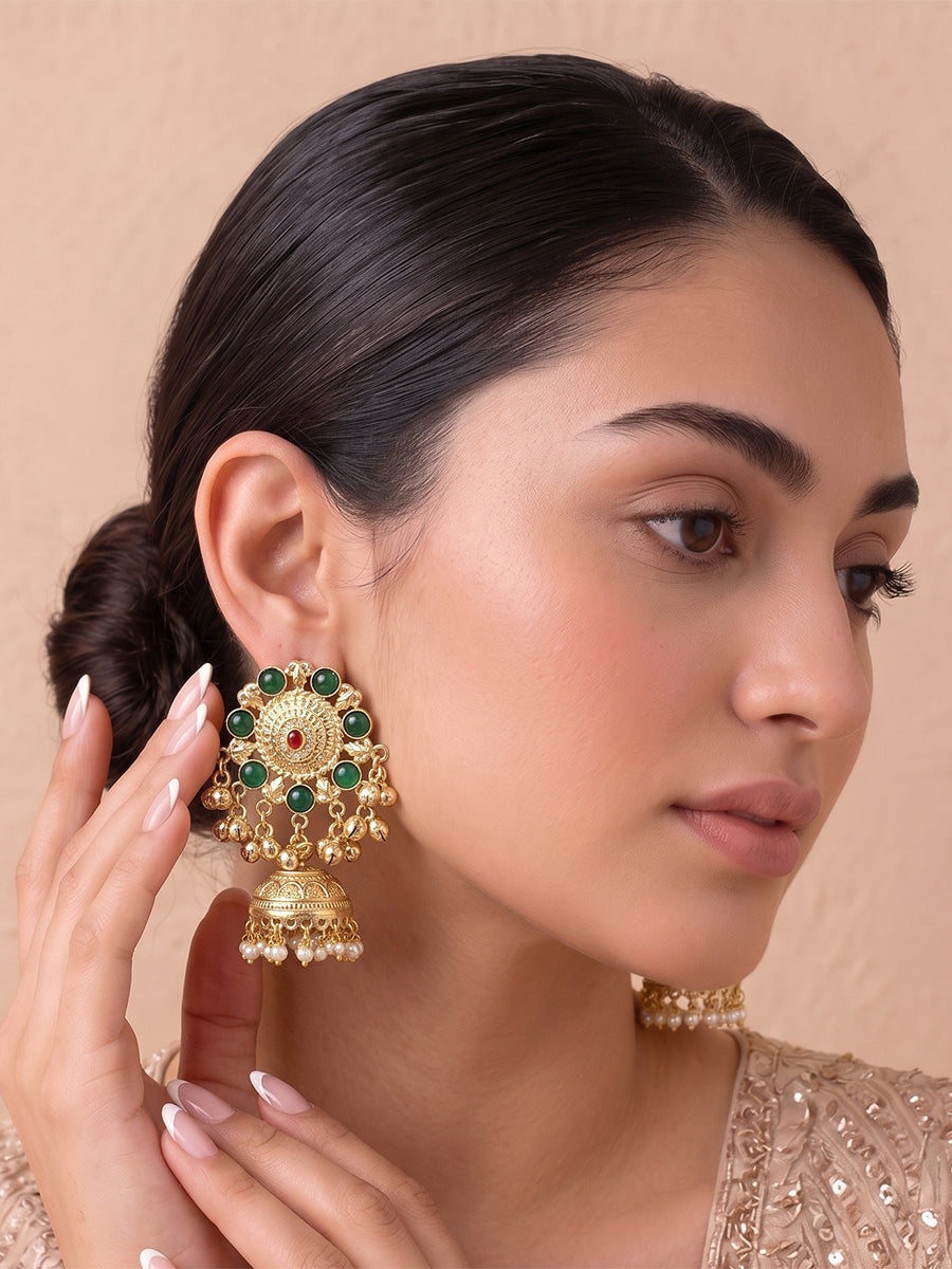 Aabha Jhumka / Jhumki Earrings