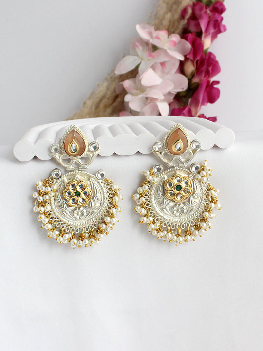 Sanmita Earrings -Peach
